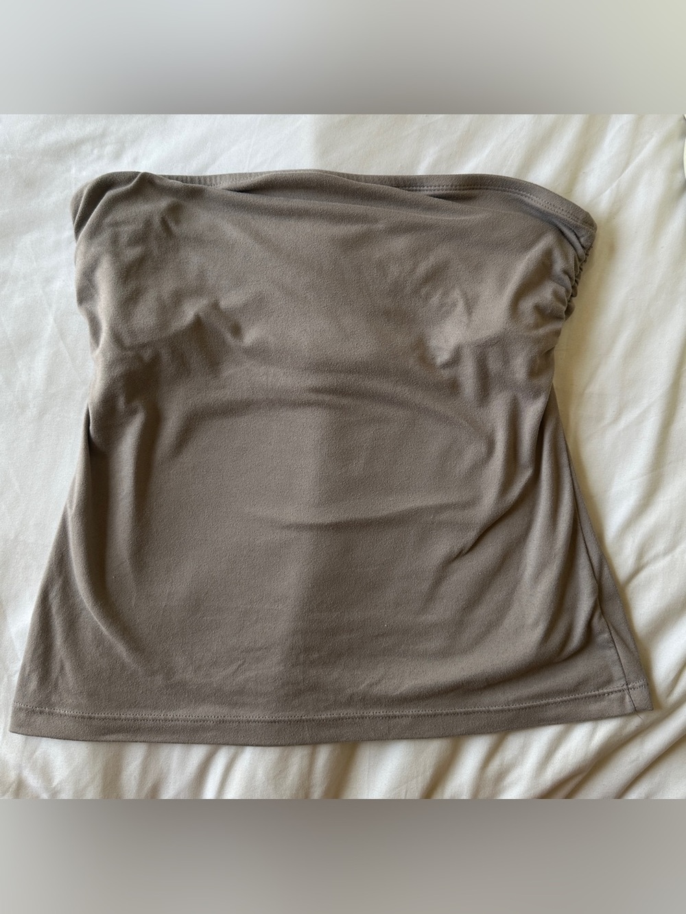 Taupe / Light grey tube top